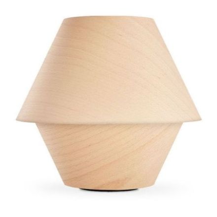 Lámpara de mesa Hotel Msg de Luzifer LZF pantalla Haya Natural apagada