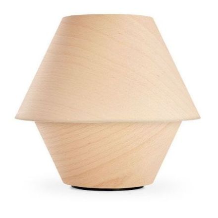 Lámpara de mesa Hotel Msg de Luzifer LZF pantalla Haya Natural apagada
