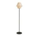 Lámpara de pie Hotel P de Luzifer LZF base negro mate pantalla Haya Natural apagada Lámpara de pie Hotel P de Luzifer LZF base negro mate pantalla Haya Natural apagada