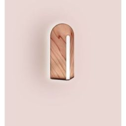 Aplique Igloo de Luzifer LZF pantalla Rosa Pálido encendida