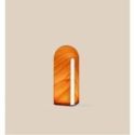 Lámpara de mesa Igloo Mm de Luzifer LZF pantalla Naranja encendida Lámpara de mesa Igloo Mm de Luzifer LZF pantalla Naranja encendida