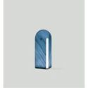 Lámpara de mesa Igloo Mm de Luzifer LZF pantalla Azul encendida Lámpara de mesa Igloo Mm de Luzifer LZF pantalla Azul encendida