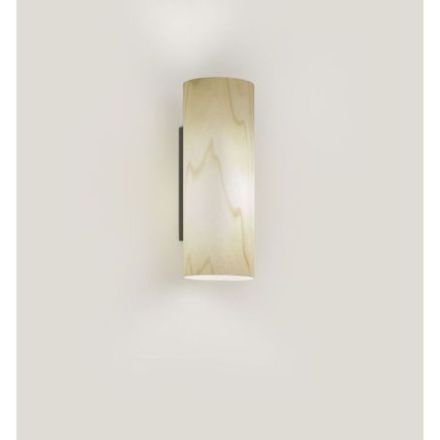 Aplique Romanica de Luzifer LZF base negro mate pantalla Blanco Marfil encendida