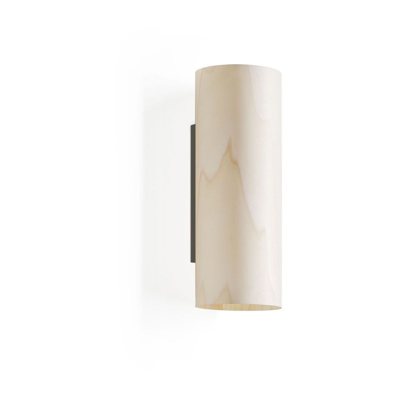 Aplique Romanica de Luzifer LZF base negro mate pantalla Blanco Marfil apagada Aplique Romanica de Luzifer LZF base negro mate pantalla Blanco Marfil apagada