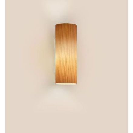Rom A de Luzifer LZF base blanco mate pantalla Haya Natural encendida