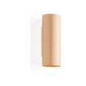 Aplique Romanica de Luzifer LZF base blanco mate pantalla Haya Natural apagada Aplique Romanica de Luzifer LZF base blanco mate pantalla Haya Natural apagada