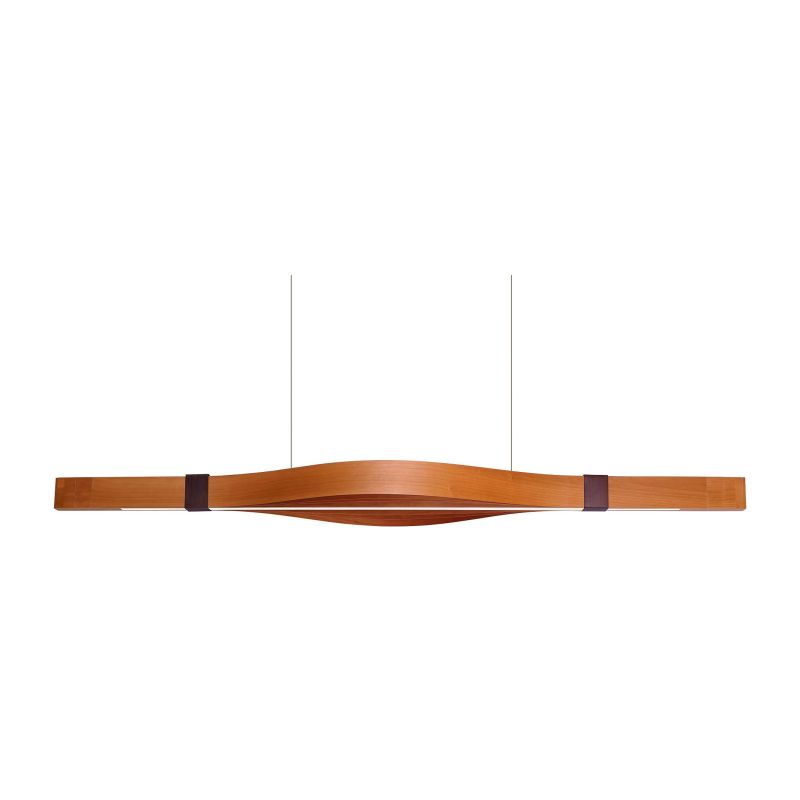 Lámpara de suspensión Woodstraps de Luzifer LZF pantalla Cereza Natural apagada Lámpara de suspensión Woodstraps de Luzifer LZF pantalla Cereza Natural apagada