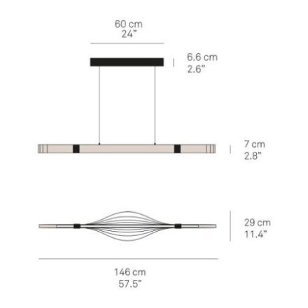 Lámpara de suspensión Woodstraps de Luzifer LZF