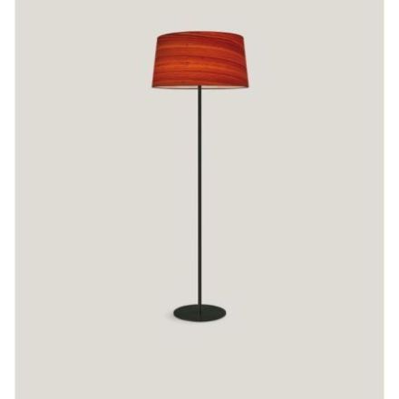 Zeta P de Luzifer LZF base negro mate pantalla Cereza Natural encendida