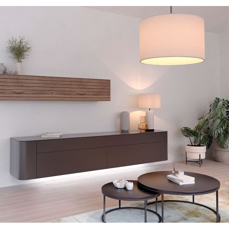 Composición salón 2304 mueble TV y estante JENGA de Clara Home