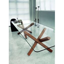 Mesa de comedor Aikido dos bases