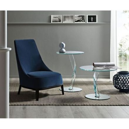 Mesa Bakkarat Alto de Tonelli Design cristal