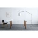 Mesa extensible Livingstone Wood Leg de Tonelli Design cristal Mesa extensible Livingstone Wood Leg de Tonelli Design cristal