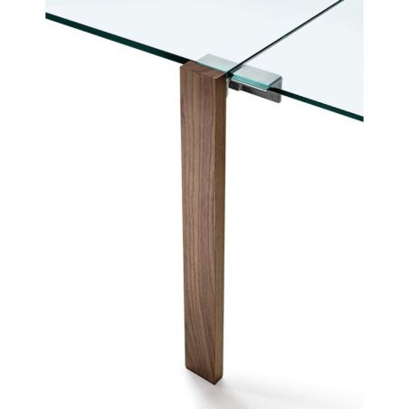 Mesa extensible Livingstone Wood Leg de Tonelli Design nogal