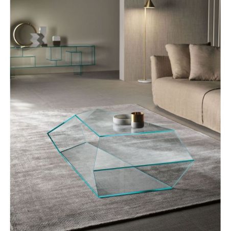 Mesa de centro Dekon 2 de Tonelli Design cristal