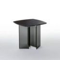 Mesa auxiliar Metropolis Ceramic de Tonelli Design cristal fumé