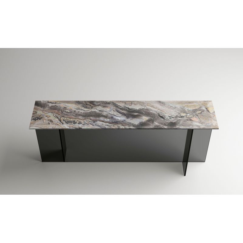 Consola Sestante_stone de Tonelli Design cerámica Orobico Consola Sestante_stone de Tonelli Design cerámica Orobico