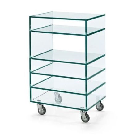Carrito bar Grattacielo Componibile de Tonelli Design cristal
