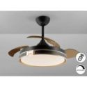 Heron Ventilador Negro Oro Dimable de Schuller Heron Ventilador Negro Oro Dimable de Schuller