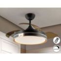 Heron Ventilador Negro Oro Dimable de Schuller Heron Ventilador Negro Oro Dimable de Schuller