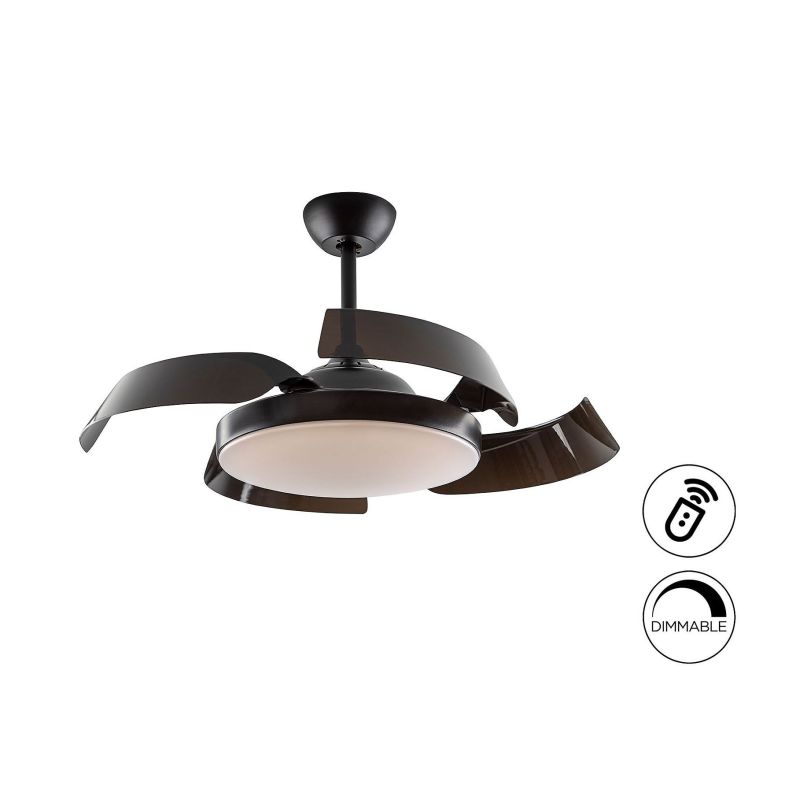 Enzo Ventilador Negro Dim de Schuller Enzo Ventilador Negro Dim de Schuller