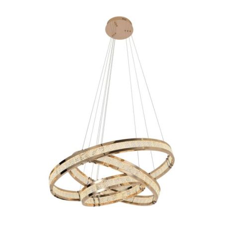 Lorian Lámpara 3 Aros Dorado Brillo de Schuller