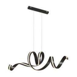Amara Lámpara Horizontal Negro Mate de Schuller