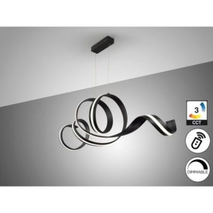 Amara Lámpara Horizontal Negro Mate de Schuller