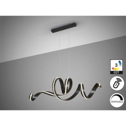 Amara Lámpara Horizontal Negro Mate de Schuller