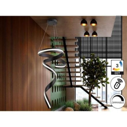 Amara Lámpara Vertical  Negro Mate de Schuller