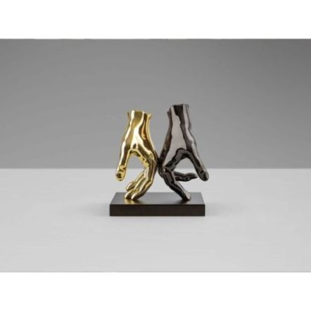 Manos Figura Gris Oro de Schuller