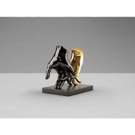 Manos Figura Gris Oro de Schuller