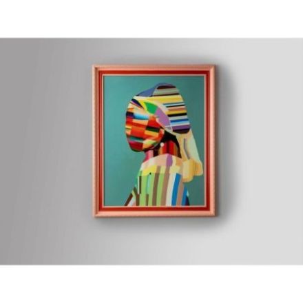 Joven Con Perla Pop Pintura 84x104 de Schuller