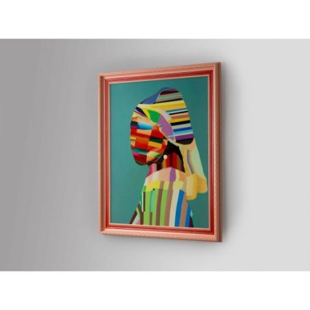 Joven Con Perla Pop Pintura 84x104 de Schuller