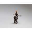 Conejo Figura Pequeña Gris Naranja de Schuller