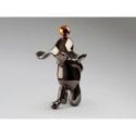 Conejo Figura Gris Naranja de Schuller
