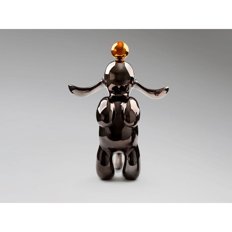 Conejo Figura Gris Naranja de Schuller