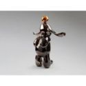 Conejo Figura Gris Naranja de Schuller