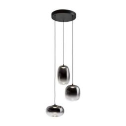 Onice Lámpara 3l Negro Smoke D30 de Schuller