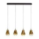Aledis Lámpara 4l Negro Dorado de Schuller Aledis Lámpara 4l Negro Dorado de Schuller