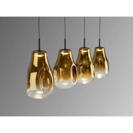 Aledis Lámpara 4l Negro Dorado de Schuller