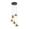 Aledis Lámpara 5l Negro Dorado de Schuller Aledis Lámpara 5l Negro Dorado de Schuller