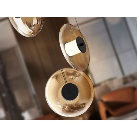 Diabolo Lámpara 3l  Negro Ambar de Schuller