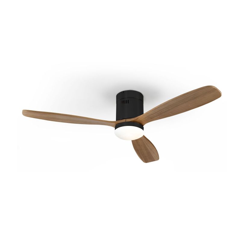 Siroco Ventilador Neg Nogal D132 Dim de Schuller Siroco Ventilador Neg Nogal D132 Dim de Schuller