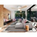 Siroco Ventilador Blanco Madera Dim de Schuller Siroco Ventilador Blanco Madera Dim de Schuller