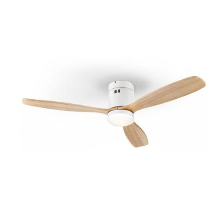 Siroco Ventilador Blanco Madera Dim de Schuller
