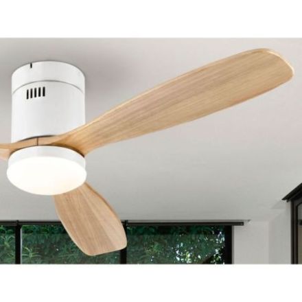 Siroco Ventilador Blanco Madera Dim de Schuller
