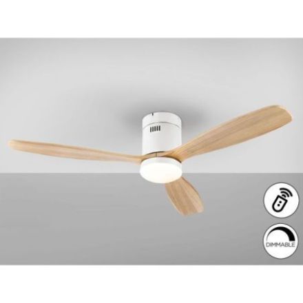Siroco Ventilador Blanco Madera Dim de Schuller