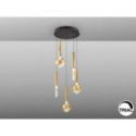Essenza Lámpara 5l Negro Dorado de Schuller Essenza Lámpara 5l Negro Dorado de Schuller