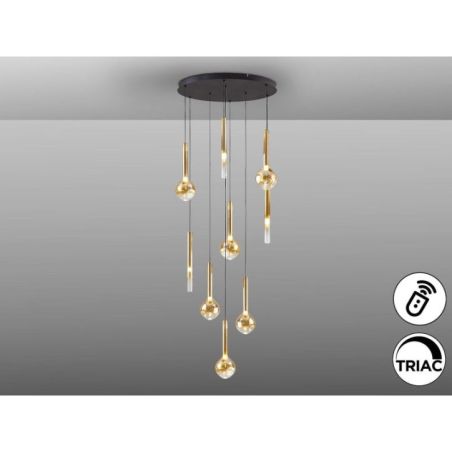 Essenza Lámpara 9l  Negro Dorado de Schuller
